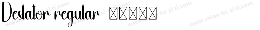 Deslator regular字体转换